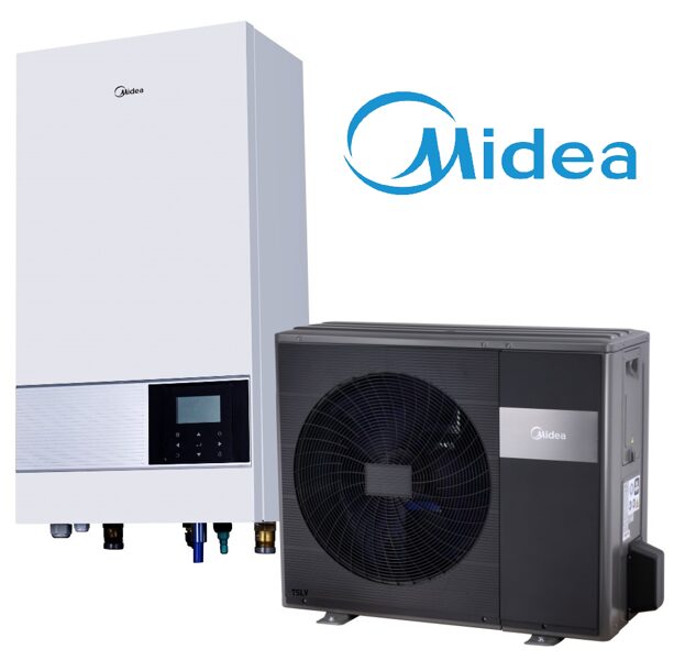 Siltumsūknis MIDEA M-Thermal 10 kW (gaiss-ūdens) (MHA-V10W/D2N8-B2 / HB-A100/CDS90GN8 B2) 