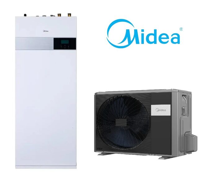 Siltumsūknis MIDEA M-Thermal 8 kW ar 190L boileri (MHA-V8W/D2N8-B2 / HBT-A100/190CD90GN8-B)