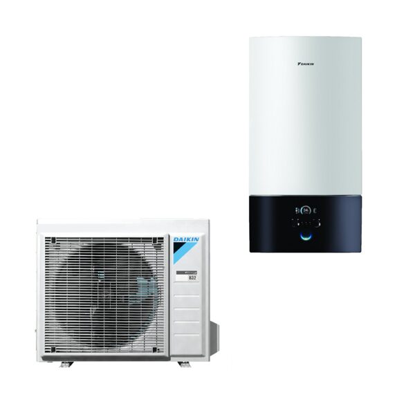 Siltumsūknis DAIKIN Altherma 8kW ar atdalītu hidro moduli un k/ū  sagatavošanas iespēju (EHBX 08E6V / 08EVH) 